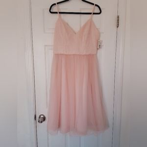 Davids Bridal Pink Bridemaids Dress